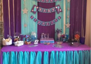 Blue and Purple Birthday Decorations I Like This Child Bathe Banner Purple Turquoise
