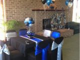 Blue and Silver Birthday Decorations Blue Black and Silver 60th Birthday Decorations Mom 39 S