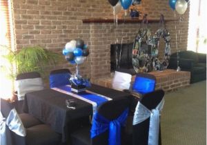 Blue and Silver Birthday Decorations Blue Black and Silver 60th Birthday Decorations Mom 39 S