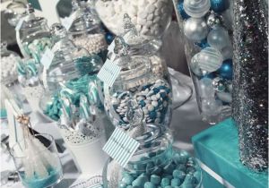 Blue and Silver Birthday Decorations Winter Wonderland Christmas Holiday Party Ideas Photo 5