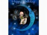 Blue Moon Cards Birthday Happy Birthday Blue Moon Fairy Stars and Sky Card Zazzle