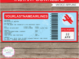 Boarding Pass Birthday Invitation Template Free Airplane Boarding Pass Invitations Template Birthday Party