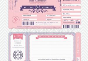 Boarding Pass Birthday Invitation Template Free Boarding Pass Ticket Wedding Invitation Template Stock