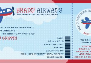 Boarding Pass Birthday Invitation Template Free Cute Brady Airways Boarding Pass Ticket Template theme for