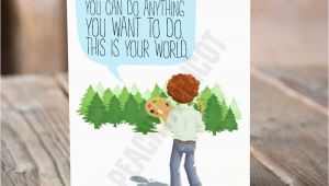 Bob Ross Birthday Card Bob Ross Birthday Card Happy Little Birthday Card You