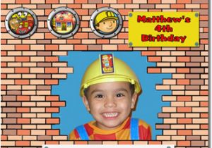 Bob the Builder Birthday Card Bob the Builder Birthday Invitations Candy Wrappers