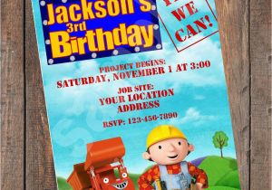 Bob the Builder Birthday Invitations Bob the Builder Birthday Invitation original by