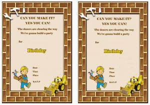 Bob the Builder Birthday Invitations Bob the Builder Birthday Invitations Birthday Printable