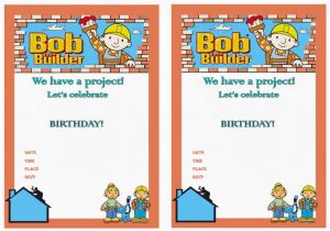 Bob the Builder Birthday Invitations Bob the Builder Birthday Invitations Birthday Printable