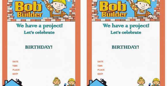 Bob the Builder Birthday Invitations Bob the Builder Birthday Invitations Birthday Printable