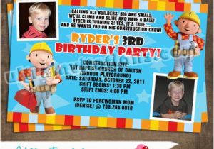 Bob the Builder Birthday Invitations Bob the Builder Invitations 2