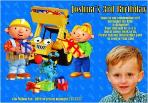 Bob the Builder Birthday Invitations Bob the Builder Party Supplies Kids Birthday Parties