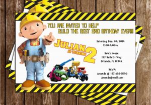 Bob the Builder Birthday Invitations Novel Concept Designs Bob the Builder Birthday Invitation