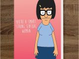 Bobs Burgers Birthday Card Bob 39 S Burgers Tina Belcher Birthday by theprintandfoldshop