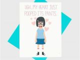 Bobs Burgers Birthday Card Funny Love Card Cute Anniversary Card Tina Belcher