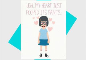 Bobs Burgers Birthday Card Funny Love Card Cute Anniversary Card Tina Belcher