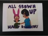 Bobs Burgers Birthday Card Items Similar to Bob 39 S Burgers Birthday Card On Etsy