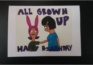 Bobs Burgers Birthday Card Items Similar to Bob 39 S Burgers Birthday Card On Etsy