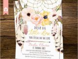 Boho Chic Birthday Invitations Boho Chic First Birthday Invitation Rustic by