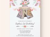 Boho Chic Birthday Invitations Boho Chic Tribal Teepee Girl Birthday Invitations Print