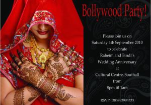 Bollywood Birthday Invitations Black Swirl Bollywood Birthday