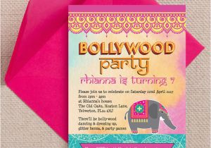 Bollywood Birthday Invitations Bollywood Children 39 S Party Invitation From 0 80 Each