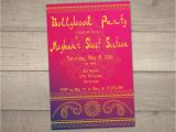 Bollywood Birthday Invitations Bollywood Party Invitation Prom Invitation Sweet 16