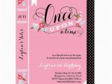 Book themed Birthday Party Invitations Book Birthday Invitations once Upon A Time Party Invitation