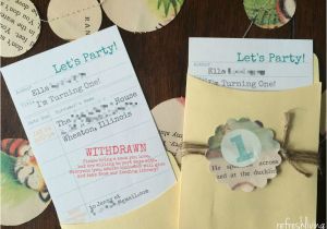 Book themed Birthday Party Invitations Children 39 S Book themed Birthday Party Refresh Living