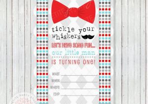Bow Tie Birthday Invitations Instant Download Little Man Mustache Bow Tie Printable