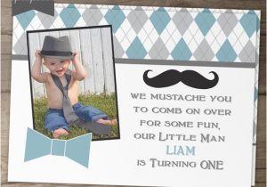 Bow Tie Birthday Invitations Items Similar to Little Man Mustache Party Birthday