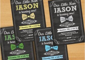 Bow Tie Birthday Invitations Little Boy Birthday Invitation Bow Tie Invitation Design Boy