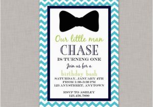 Bow Tie Birthday Invitations Little Man Birthday Invitation Bow Tie Birthday