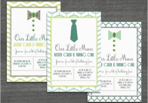 Bow Tie Birthday Invitations Little Man Bow Tie Birthday Invitation by Diconsha Designs