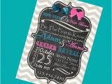 Bow Tie Birthday Invitations Personalized Bow Ties or Hair Bows Gender Reveal Printable