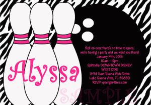 Bowling Alley Birthday Party Invitations Birthday Invitations Bowling Party Invitations Templates