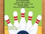 Bowling Alley Birthday Party Invitations Bowling Alley Customized Printable Birthday Party Invitation
