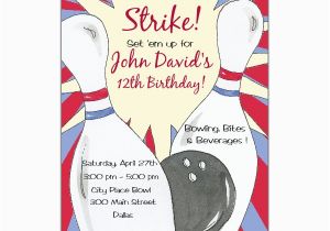 Bowling Alley Birthday Party Invitations Bowling Birthday Party Invitations Paperstyle