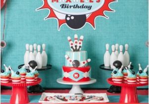 Bowling Birthday Party Decorations A Boy S Retro Bowling themed Birthday Party Spaceships