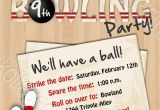Bowling Birthday Party Invitation Wording Adult Bowling Party Invitations