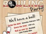 Bowling Birthday Party Invitation Wording Adult Bowling Party Invitations