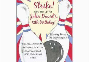 Bowling Birthday Party Invitation Wording Bowling Birthday Party Invitations Paperstyle