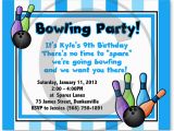Bowling Birthday Party Invitation Wording Bowling Invites