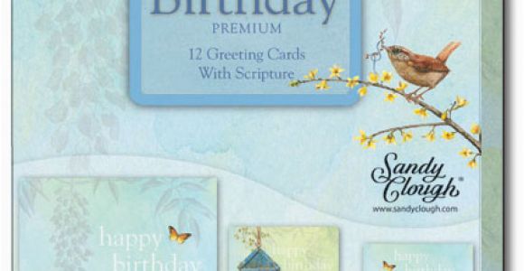 Boxed Christian Birthday Cards Sandy Clough Nesting Box Of 12 assorted Christian