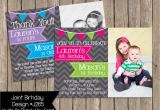 Boy and Girl Joint Birthday Invitations Joint Birthday Party Invitation Boy Girl by Periwinklepapery
