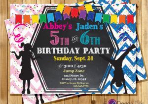 Boy and Girl Joint Birthday Invitations Kids Joint Birthday Party Invitations Boy Girl Joint Party