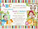 Boy Girl Twin Birthday Invitations 48 Best Cute Twin Birthday Invitations Images On Pinterest