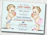 Boy Girl Twin Birthday Invitations Boy Girl Twins First Birthday Invitation for Twins Boy and