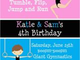 Boy Gymnastics Birthday Party Invitations 1000 Images About Boy Girl Twin Party Ideas On Pinterest