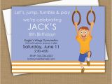 Boy Gymnastics Birthday Party Invitations 1000 Images About Gymnastics themed Birthday Party On